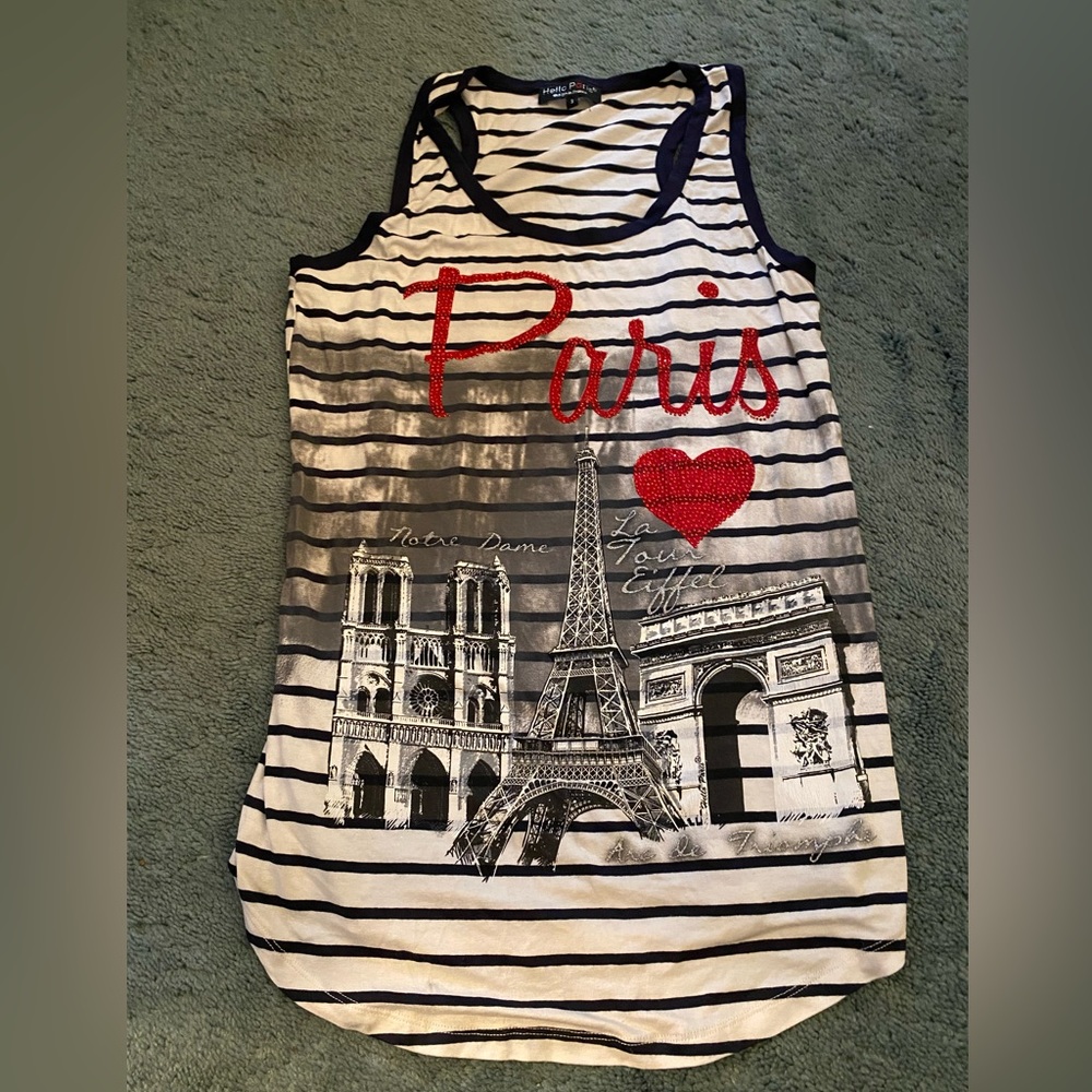 Paris tank top